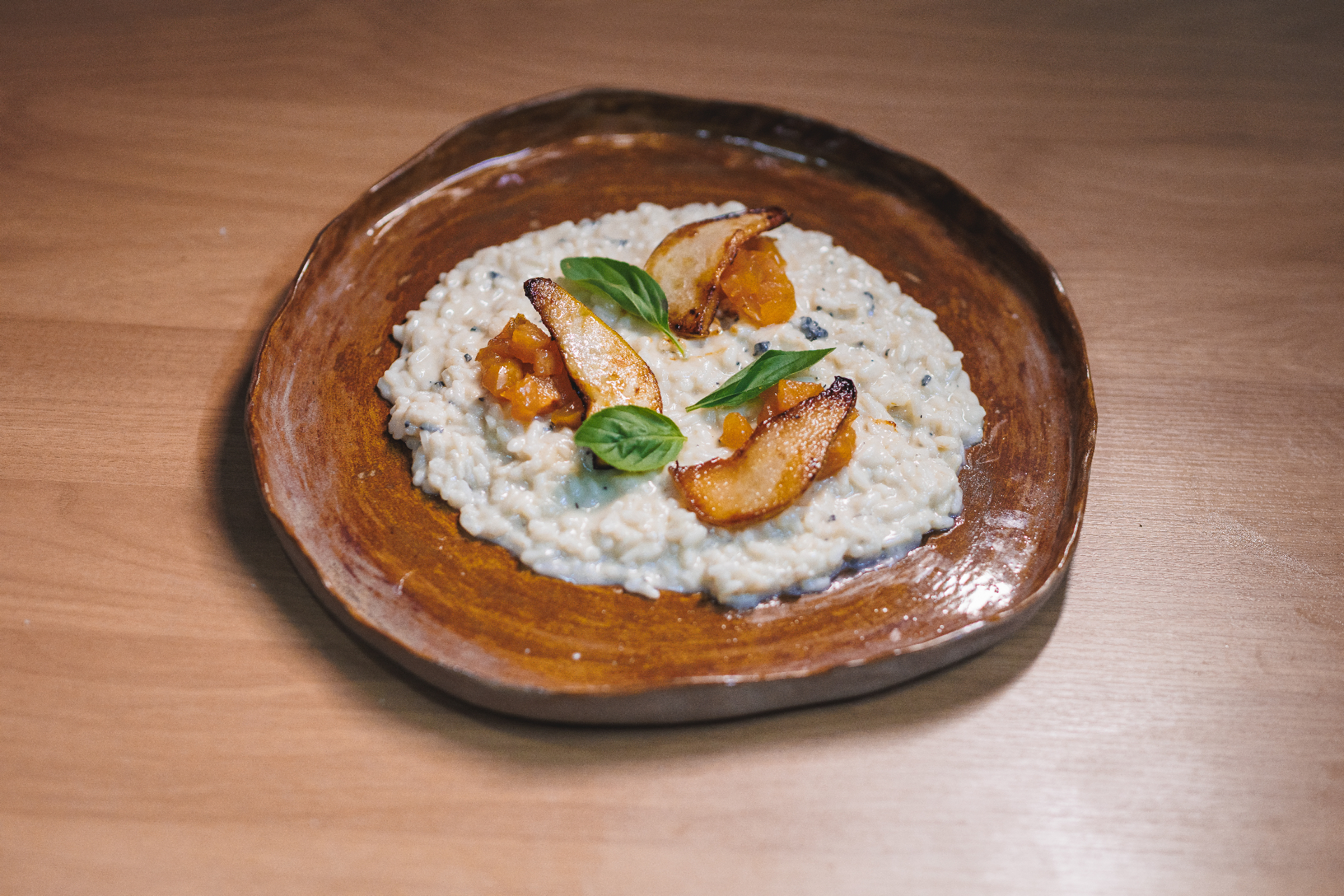 Gorgonzola com Pêras Glaçadas